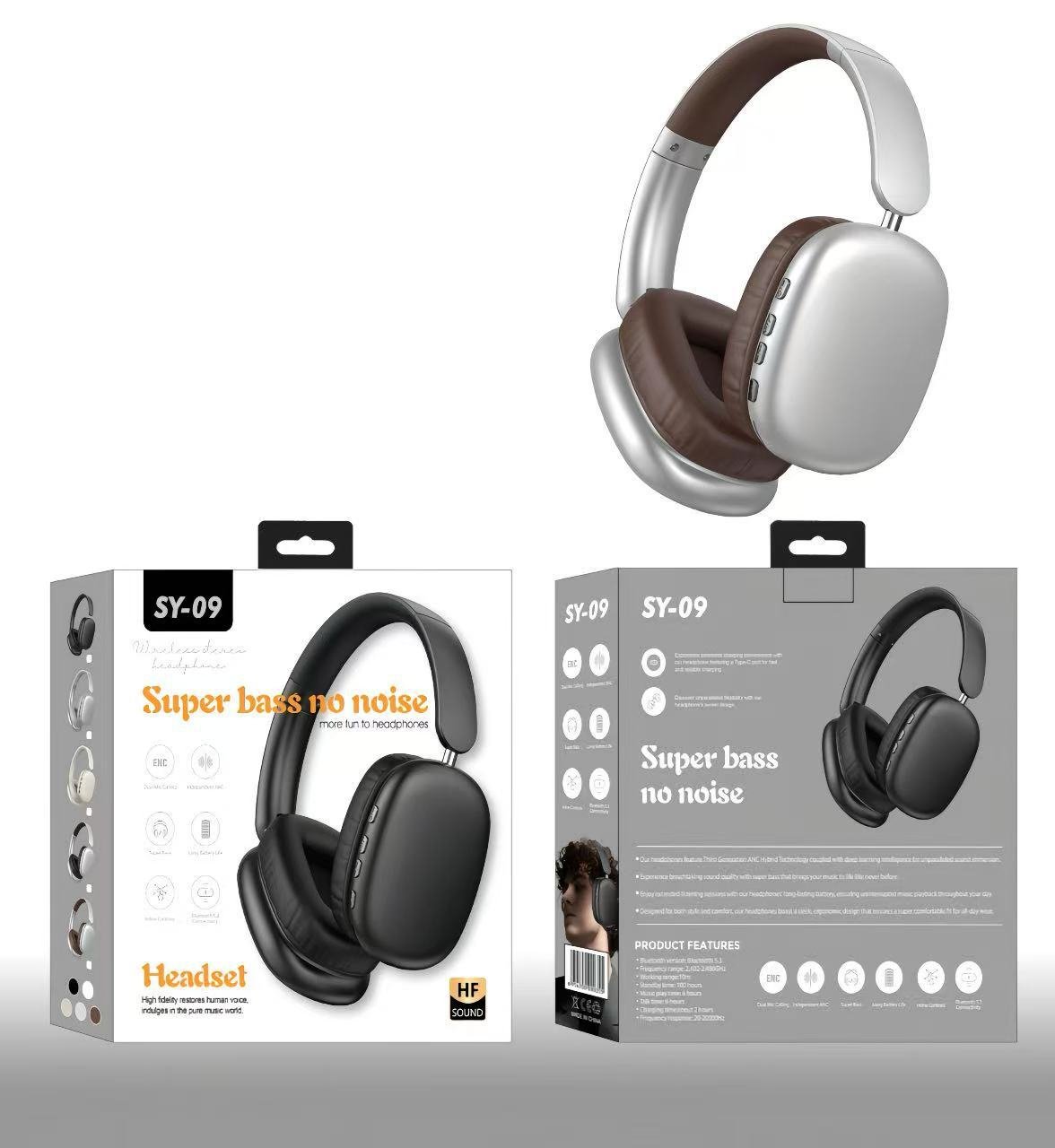 Casque Bluetooth à longue autonomie. - Casque Bleutooth - Marron - SupportConnect