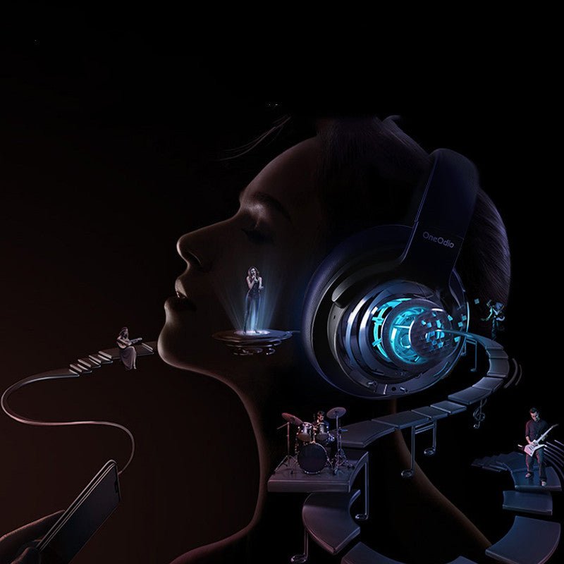 Casque Bluetooth sans fil Oneodio - Casque Bleutooth - Noir - SupportConnect