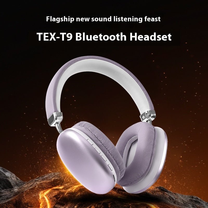 Casque Bluetooth TEX - T9 Casque sans fil Casque audio. - Casque Bleutooth - Noir - SupportConnect