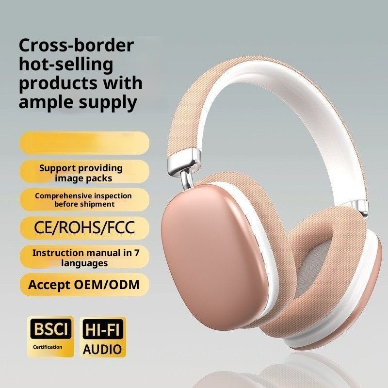 Casque sans fil Bluetooth DT - 09 - Casque Bleutooth - Violet - SupportConnect