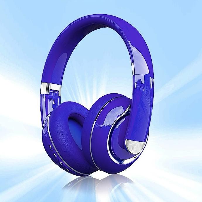 Casque Sans Fil Bluetooth – Réduction de Bruit Active & Confort Haut de Gamme - Casques audio - Bleu - SupportConnect