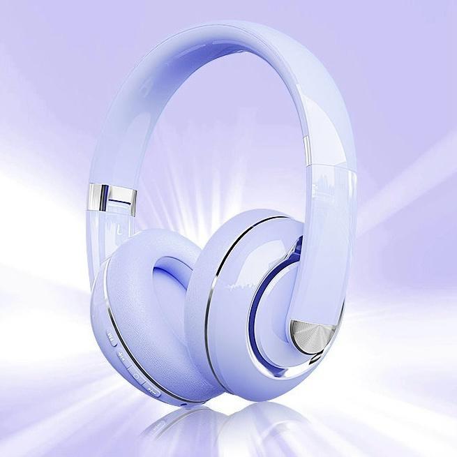 Casque Sans Fil Bluetooth – Réduction de Bruit Active & Confort Haut de Gamme - Casques audio - Violet lavande - SupportConnect