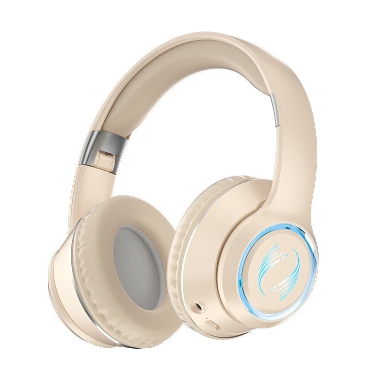 Casque sans fil Casque Bluetooth Caisson de basses Jeu Super clair. - Casque Bleutooth - Beige - SupportConnect