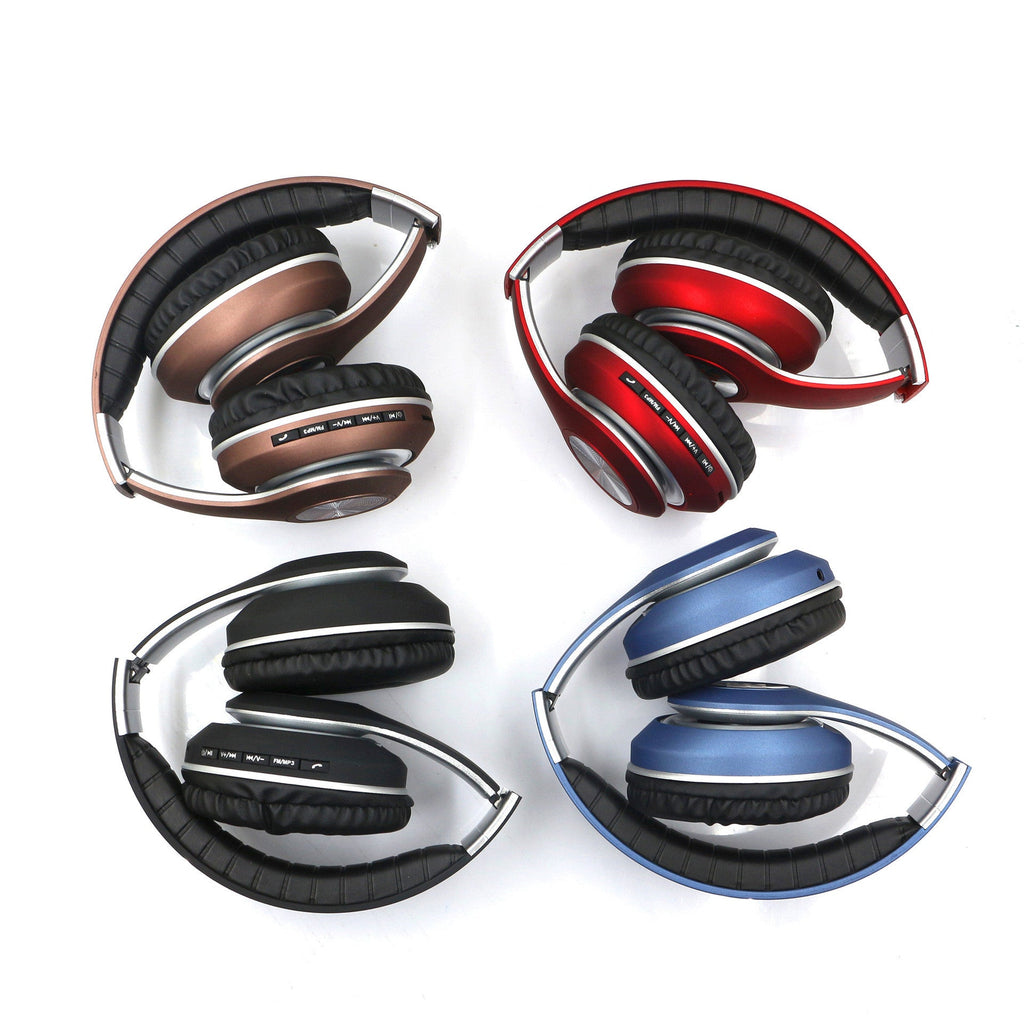 Casque stéréo sans fil pliable Private Mode 5.0 - Casque Bleutooth - Rouge - SupportConnect