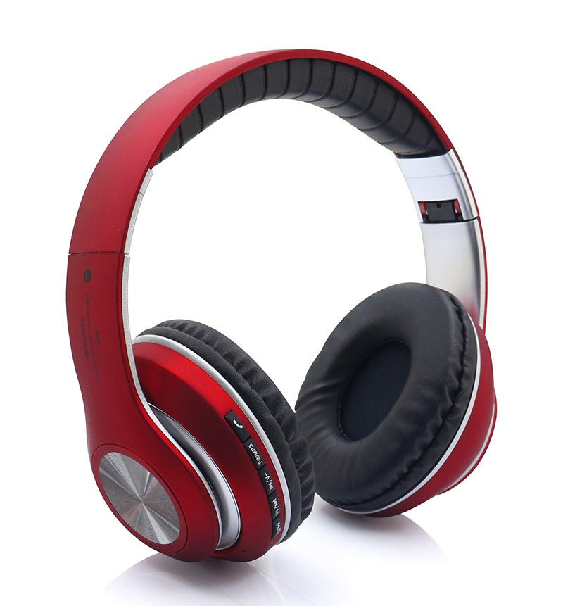 Casque stéréo sans fil pliable Private Mode 5.0 - Casque Bleutooth - Rouge - SupportConnect
